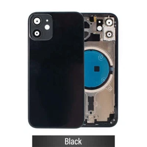 Rear Housing for iPhone 12 mini (NO LOGO)-Black - Picture 1 of 6