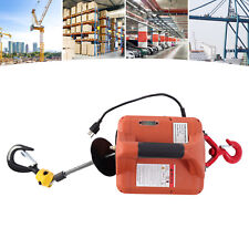 New ListingElectric Wireless Hoist Winch Engine Crane Overhead Lift with Remote 1100Lbs
