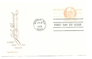 UY30 10c John Hancock replay card, (half the double card), Farnam, HF, FDC - Picture 1 of 1