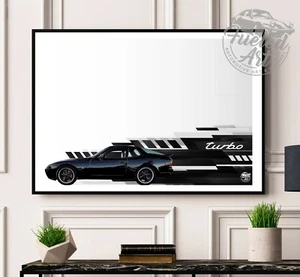 Porsche 944 Turbo Print - S S2 Póster Obra de Arte de Pared Coche Auto Regalo Clásico - Imagen 1 de 10