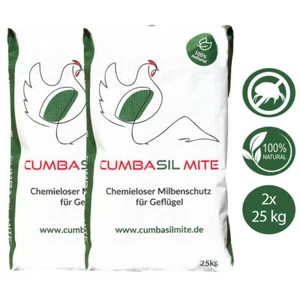 Cumbasil® Mite 2x 25 kg Staubbad für Geflügel / Milbenbefall Hühner/Hühnermilben - Afbeelding 1 van 8