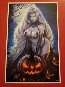 COFFIN COMICS - LADY DEATH 11"X17" ART PRINT - BRIAN PULIDO SIGNED COA - #42 - Picture 1 of 2