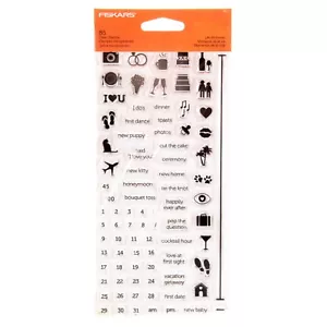 Fiskars Life Moments Clear Stamp Set (85 Individual Stamps) - Picture 1 of 2