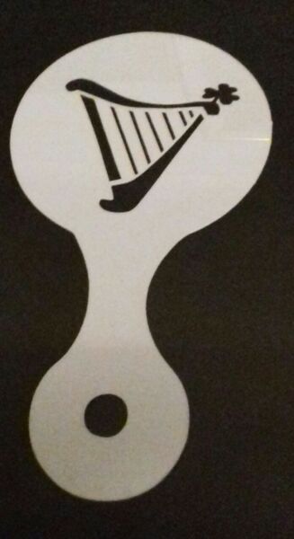 2 x Shamrock coffee cup stencils reusable Ireland Irish 6 nations St. Patrick's Photo Related