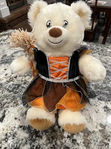 Build a Bear ORANGE WITCH COSTUME Halloween W Broom dress black 🔥 - Picture 1 of 10