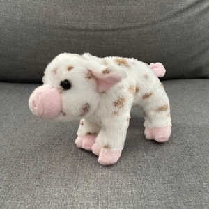 Douglas Cuddle Toys Pig 6" Realistic White Spotted Piglet Stuffed Plush Toy h - Picture 1 of 6