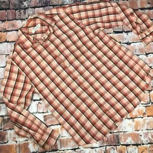 Camicia Tommy Bahama grigio corallo a quadri con bottoni M - Foto 1 di 3
