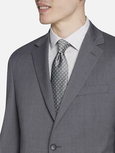 Kenneth Cole Men's Charcoal Stretch Slim Fit Nested Sport Coat 44L yde1224 - Picture 1 of 3
