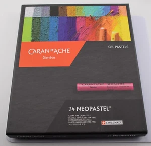 Caran D'ache Neopastel Oil Pastels Set Of 24 Colors 7400.324 - Picture 1 of 4