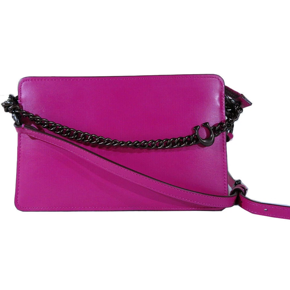 COACH Signature Chain Crossbody Bag, Pink - Image 1 of 1