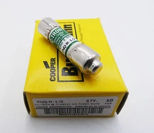 10x Cooper Bussmann FNQ-R-1/2 Class CC Time-Delay -unused/OVP- - Bild 1 von 3