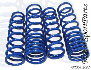 Blue Lowering Springs (4pcs Front & Rear) for Honda S2000 2000 2001 2002 03-2009 - Picture 1 of 1