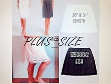  + PLUS SIZE UNDERSKIRT, WAIST SLIP, HALF SLIP, PETTICOAT SIZE 28-30 30-32 32-34