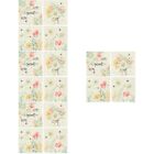  16 Pcs Floral Pillowcase Bed Covers Decoration for Home Cushion