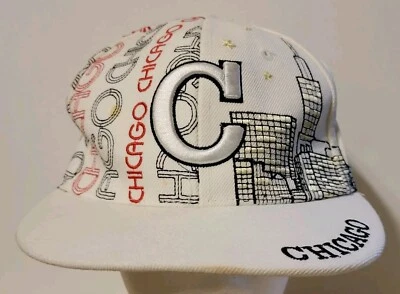 Chicago Hat Flat Cap By Top Pro Size L Baseball Cap Fitted Acrylic Spots - Image 1 of 4