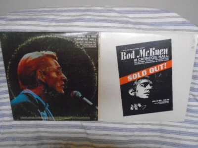 RARE OOP 1ST PRESS Rod McKuen 2x LP VINYL At Carnegie Hall live 1969 country pop Foto 1 de 4