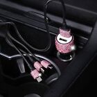 USB Car  Handmade Rhinestones Crystal Car Decorations for Fast Charging Car1497