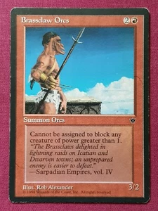 Magic The Gathering FALLEN EMPIRES BRASSCLAW ORCS ALEXANDER (B) red card MTG - Picture 1 of 2