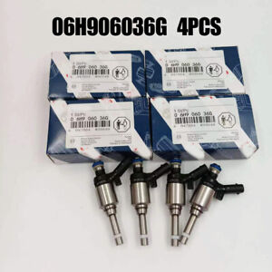 4 x 06H906036G Fuel Injectors For Audi A4 A3 A5 TT VW T5 Eos CC 2.0L Turbo