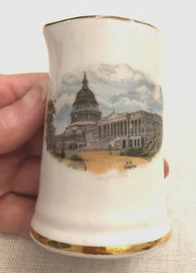 vintage RESTAURANT WARE CREAMER, U.S. CAPITOL BUILDING, Souvenir Cream Pitcher - Picture 1 of 2