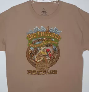 Disney Big Thunder Mountain Railroad Poster Camicia XL Frontierland Montagne russe - Foto 1 di 5