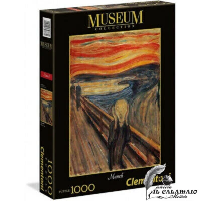 Puzzle Clementoni L'urlo di Munch 1000 pezzi Museum Collection - Immagine 1 di 2