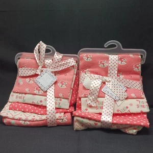 ZAK & ZOEY FOX, FLORAL & GEO PRINT NEWBORN RECEIVING BLANKETS 4-PACK LOT OF 2
