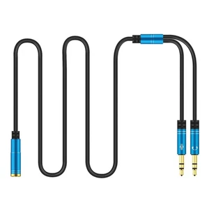 1pc Computer One Minute Two Adapterkabel Dual-Hole Computer Headset Adapter - Bild 1 von 12