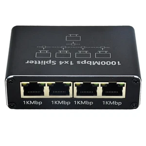 Gigabit-Netzwerk-Splitter, 1-Zu-4-Netzwerkkabel-Splitter, RJ45-Netzwerk-Por3496 - Bild 1 von 6