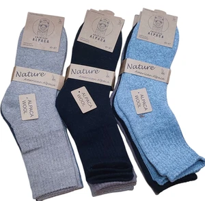 Alpaka Socken Wollsocken Kuschelsocken warm 85% ALPAKA-WOLLE! 3-paar - Bild 1 von 1