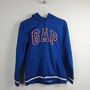 GAP Kids Hoodie Boys XXL Full Zip Graphic Logo Blue Cotton - Picture 1 of 5