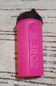Protein Shaker Bottle Core150 BPA-Free Pink 1 Litre (35oz ) No Mixing Ball - Picture 1 of 6