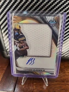 Luther Burden III 2024 Bowman U Best Player Worn Jumbo Patch Auto PJA-LB - Foto 1 di 2