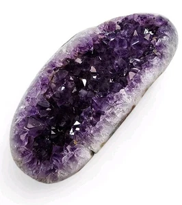Amethyst Polished Edge Geode A-Grade Brazil 1lb 3.8oz. - Picture 1 of 3