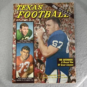 1966 Dave Campbell Texas Football Annual Magazine La Grone Talbert Pipes Cvr SWC - Picture 1 of 24