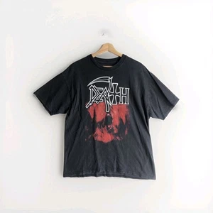 T-shirt nera vintage morte manica corta banda metal XL originale non repro - Foto 1 di 6