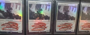 MTG 4 X FOIL Monastery Mentor SHADOW SIGNED BY ARTIST - Picture 1 of 1