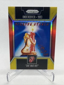 2025 Prizm Rolling Stones "She was Hot" #2/10 GOLD #28 - Picture 1 of 7
