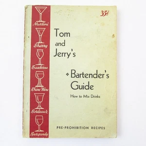 Tom and Jerry's Bartender's Guide 1934 Softcover Cocktails Vintage - Imagen 1 de 8
