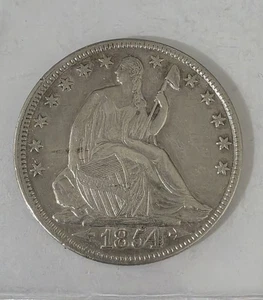 Medio dólar Liberty Seated 1854 (con flechas) elección A.U. (Ver foto) - Imagen 1 de 2