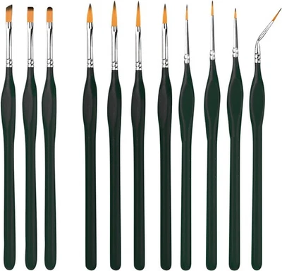 Pinceaux Peinture - 11 Pièces Pinceaux Professionnels pour Les Détails pour A - Photo 1/4