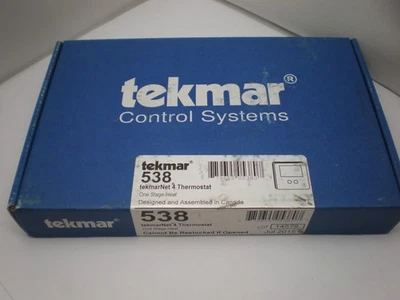 TEKMAR 538 TekmarNet 4 Thermostat One Stage Heat - Image 1 of 3