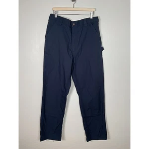 Carhartt BN0151-M Navy Canvas Utility Work Pants Loose Fit Straight Leg 36x36 - Picture 1 of 9
