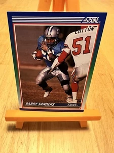 1990 Score - #20 Barry Sanders Detroit Lions, HOF - Picture 1 of 2