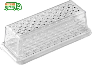 Chef Craft Select Plastic Butter Dish, One Size 7" Long, Clear - Picture 1 of 13