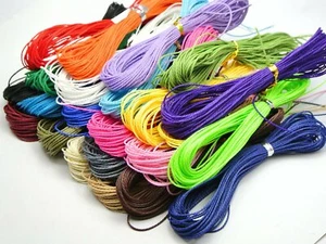 Filo stringa filo ritorto poliestere cerato 200 metri linea 1mm 20 colori - Foto 1 di 5