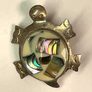 Turtle brooch pin for women Alpaca Made In Mexico - Picture 1 of 4