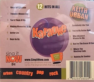 KEITH URBAN COUNTRY SING IT NOW KARAOKE CDG - Picture 1 of 1