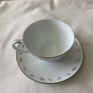 Nicosia by Noritake Beautiful Delicate Rose Cup & Saucer Japan #6882 - Picture 1 of 6