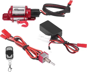 1/10 RC Model Vehicle Crawler Accessorio per Auto Verricello in Metallo Con Te - Foto 1 di 12